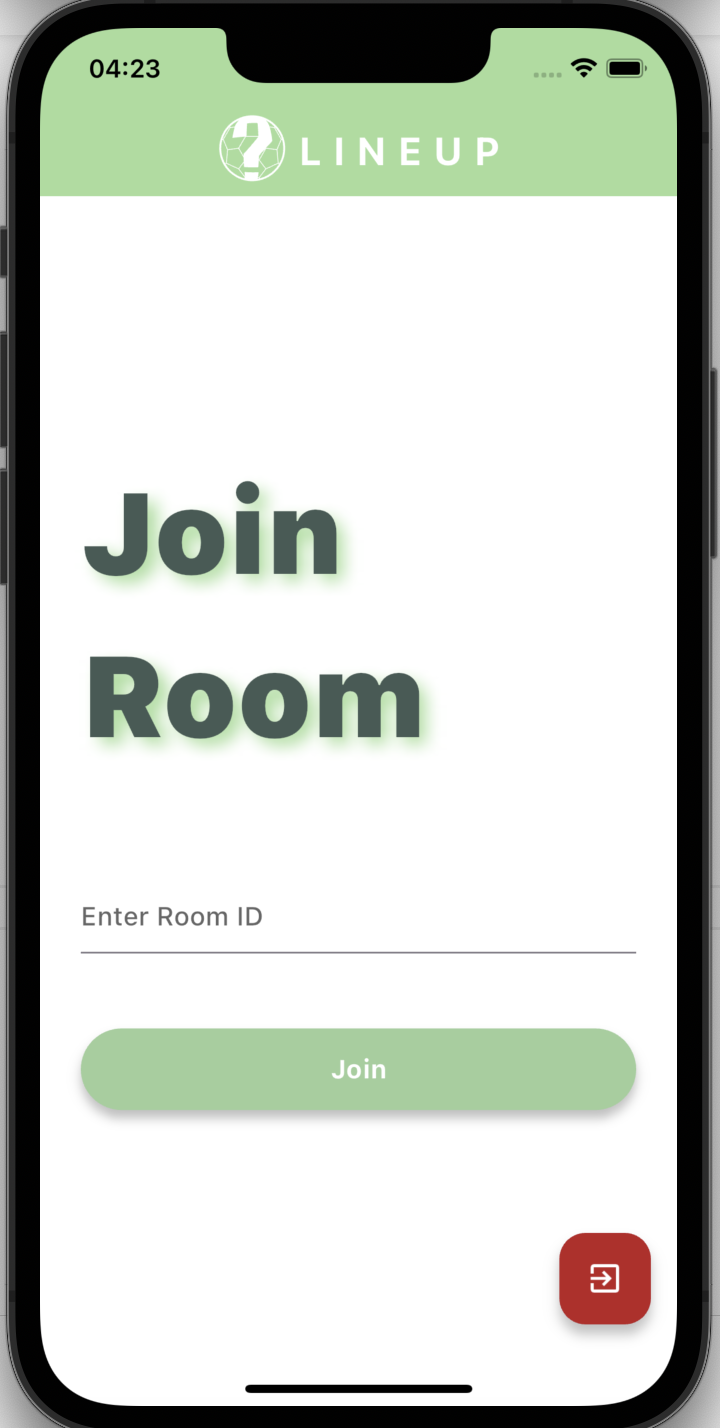 join-room screen